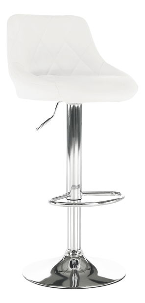 Barová židle Mariora (bílá ekokůže)