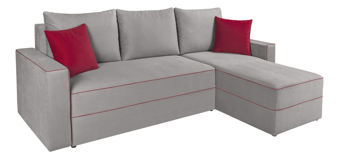 Rohová sedací souprava BRW Berg Lux 3DL.URC (šedá) (P)