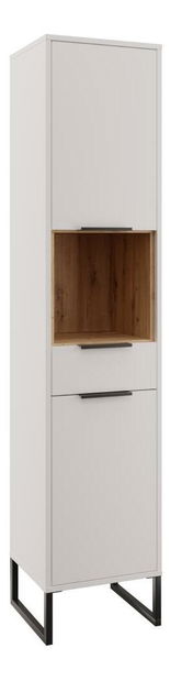 Skříňka Cubin 01 (bílá + dub artisan)