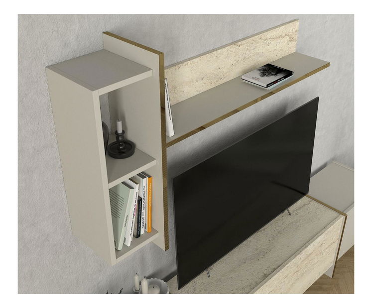 Obývací stěna Veya 3 (travertin + písková)