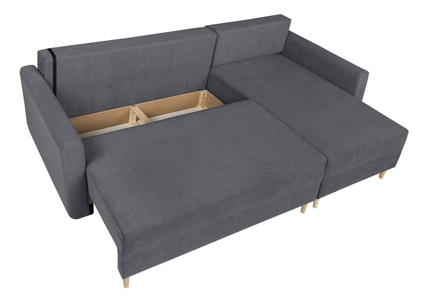 Rohová sedací souprava BRW Feliz Lux 3DL.URC (šedá) (P)