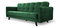 Pohovka trojsedačka Lisabona (tmavě zelená)
