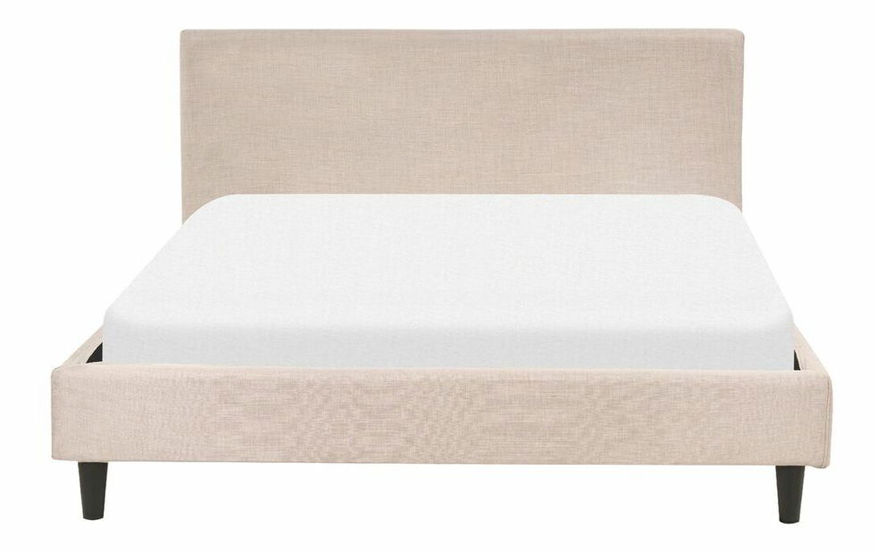 Manželská postel 140 cm Ferdinand (béžová) (s roštem)