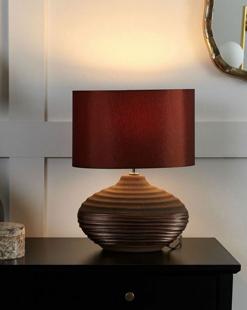 Stolní lampa Lumba (pískově béžová)