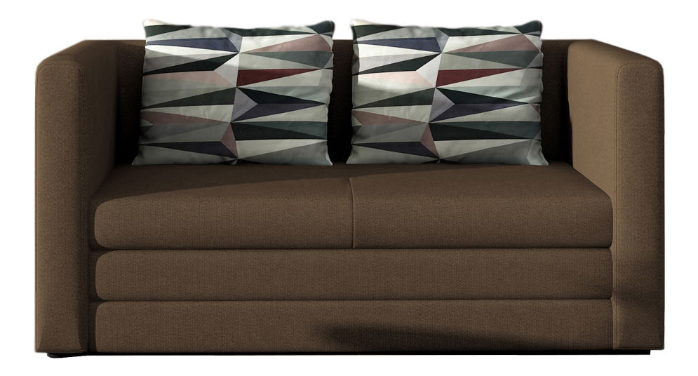 Pohovka dvojsedačka Navase (hnědá)