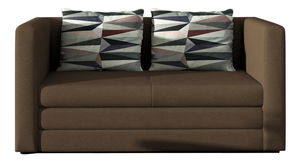 Pohovka dvojsedačka Navase (hnědá)