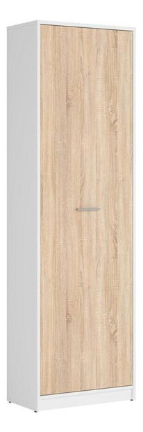 Policová skříň BRW Nepo Plus 22 (bílá + dub sonoma)