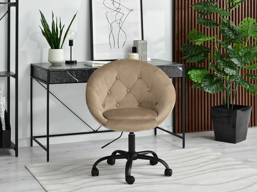 Křeslo Lush 4 (béžová + černá)