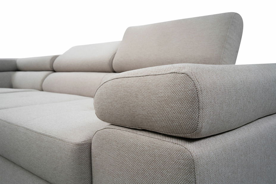 Rohová sedačka Moshe (světle šedá) (L)