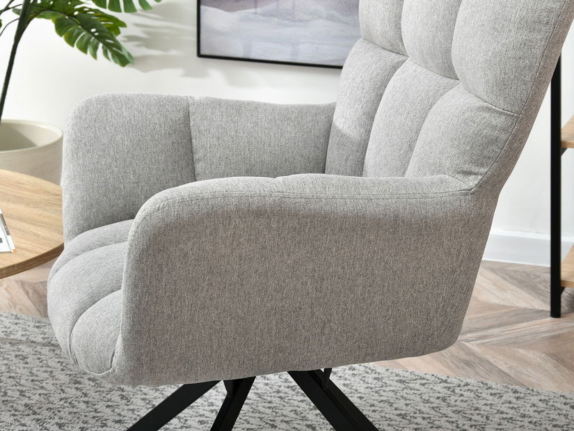 Křeslo Kikino (šedá + černá)