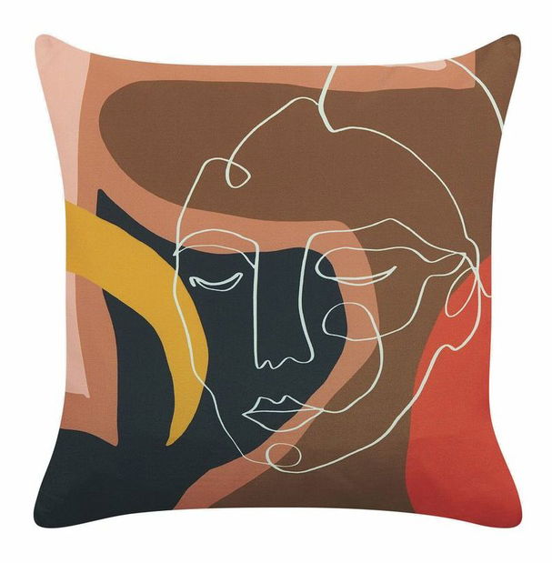 Sada 2 ozdobných polštářů 45 x 45 cm Hyac (vícebarevná)