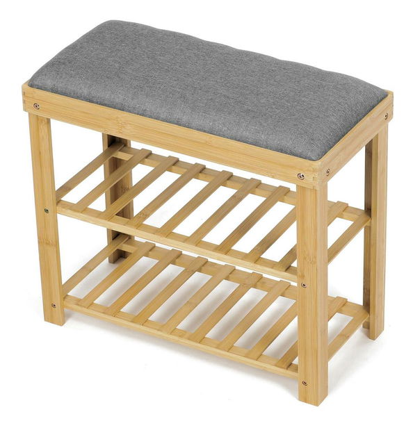 Botník Darse (bambus + šedá)