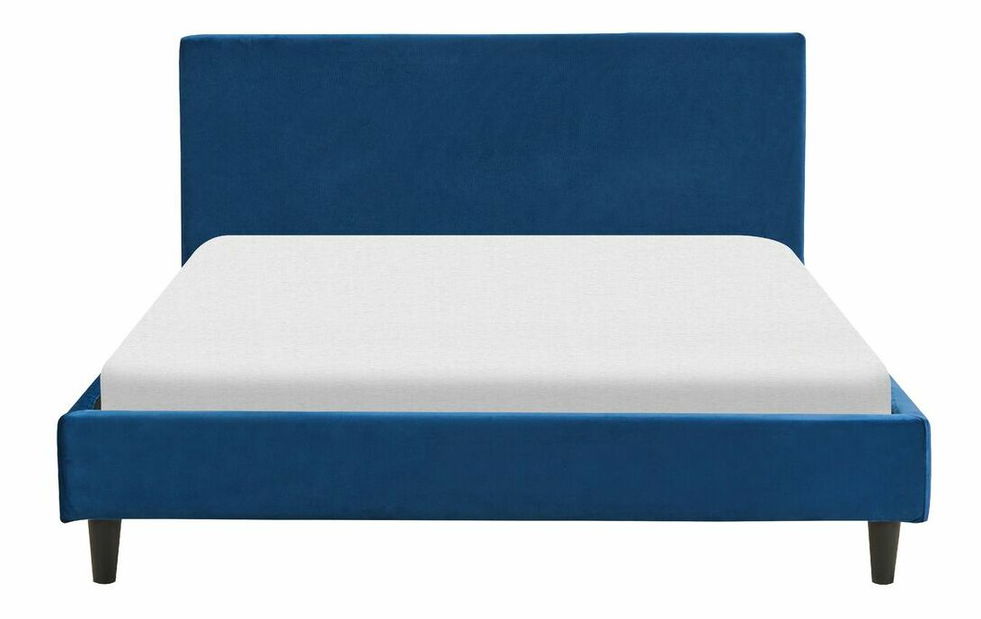 Manželská postel 140 cm Ferdinand (modrá) (s roštem)