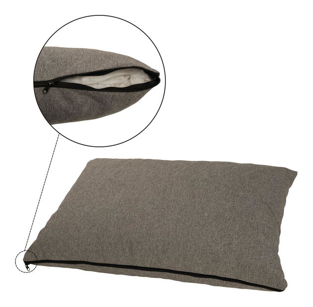 Rozkládací pohovka Elevo (hnědá) (s úl. prostorem)