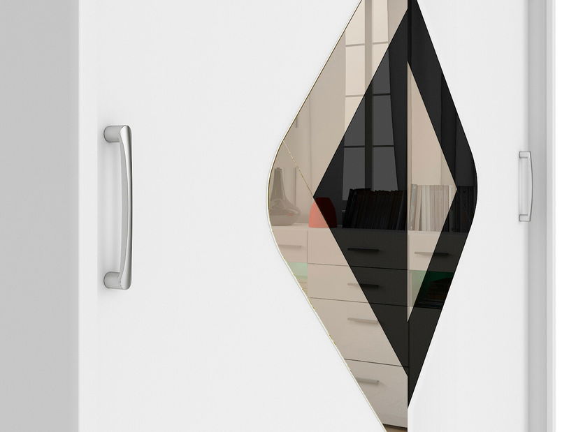 Šatní skříň BRW Elda F38/200/8 (bílá)