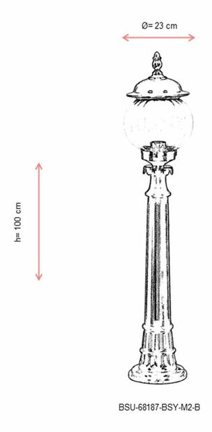 Venkovní podlahové svítidlo Label (černá)