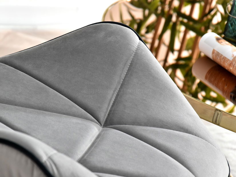 Křeslo Velma S (šedá + chromová)