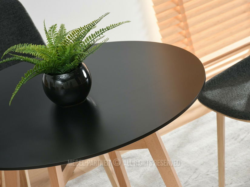 Jídelní stůl Croc (černá + buk)