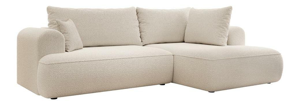 Rohová sedací souprava Olivo II (P) (béžová + černá)