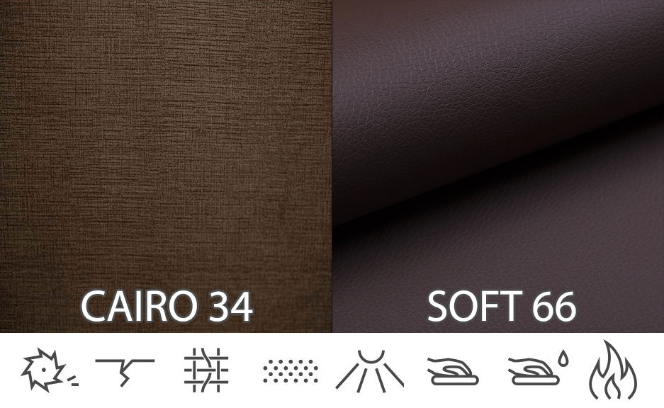 Rohová sedací souprava Lacey (tmavě hnědá + hnědá) (L)