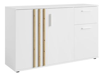 Komoda Tullin 2 (bílá + dub artisan)