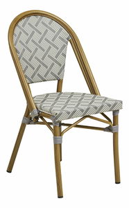 Zahradní židle Lazulia (bílá + šedá)