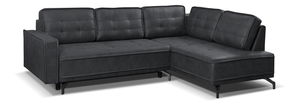 Rohová sedací souprava Tanore (tmavě šedá) (P)