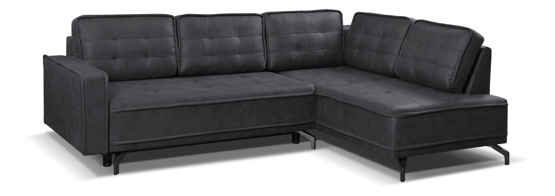 Rohová sedací souprava Tanore (tmavě šedá) (P)