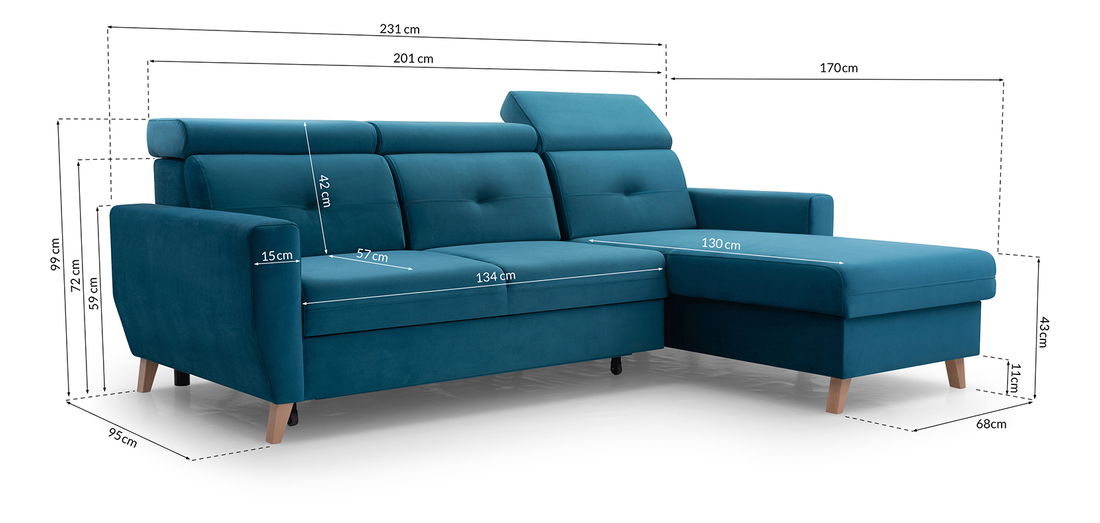 Rohová sedací souprava Sanfew (tmavě šedá) (P)