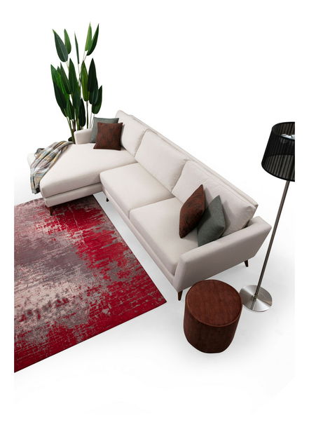 Rohová sedačka Mayernat (L) (béžová + hnědá)