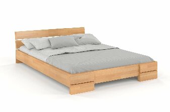 Manželská postel 160 cm Naturlig Lorenskog (buk)
