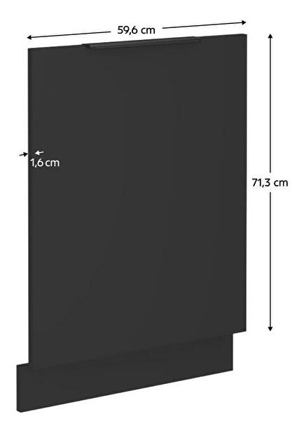 Dvířka na vestavnou myčku nádobí Sobera ZM 713x596 (černá)