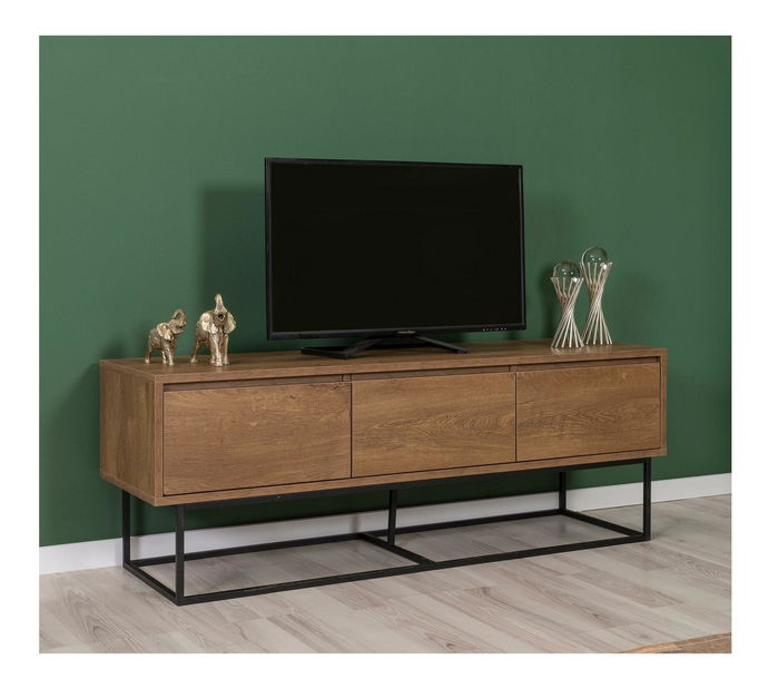 Souprava nábytku do obývacího pokoje Laxi 15 (ořech + černá)