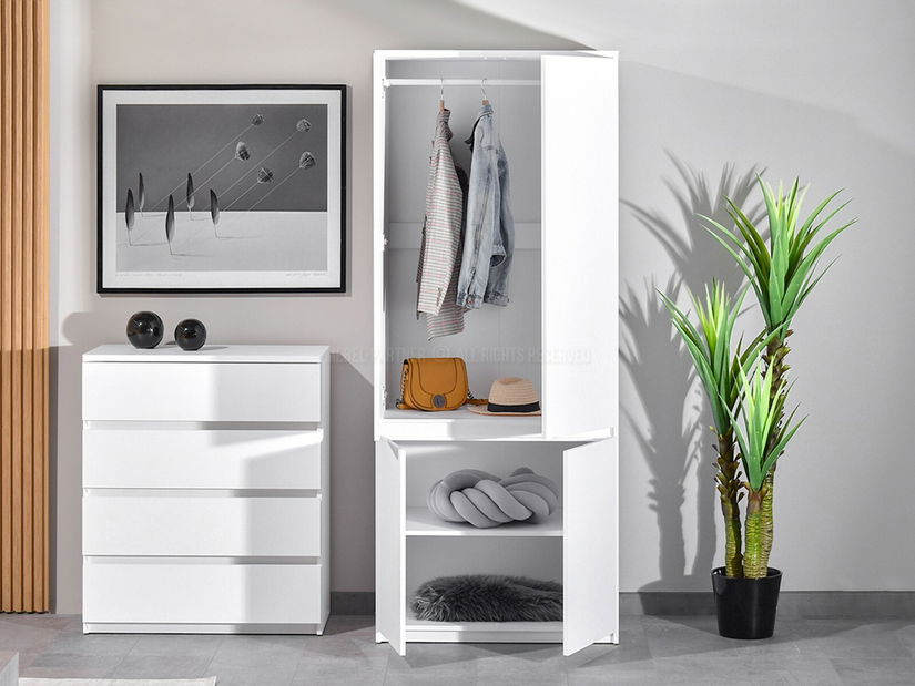 Šatní skříň Lehendakari LI01 (bílá)