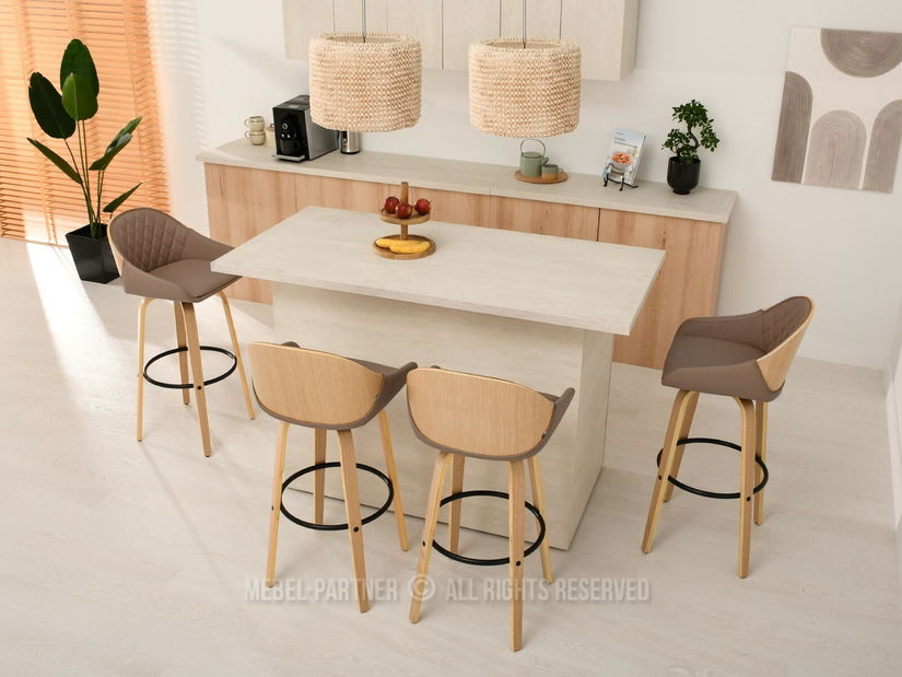 Židle Hypo (béžová + dub)