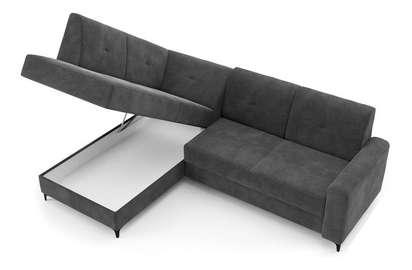 Rohová sedačka Scandal (tmavě šedá) (L)