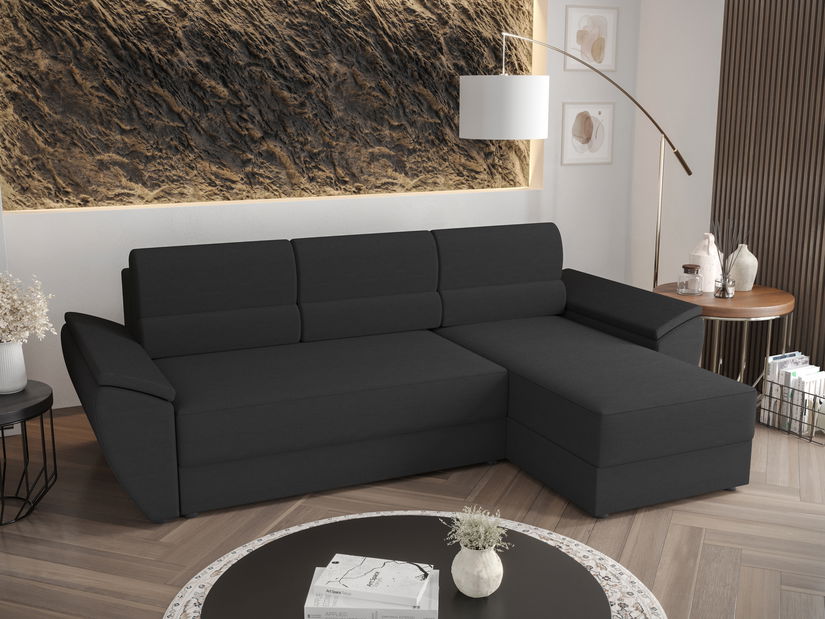 Rohová sedací souprava Radiant L2 (tmavě šedá) (P) *bazar