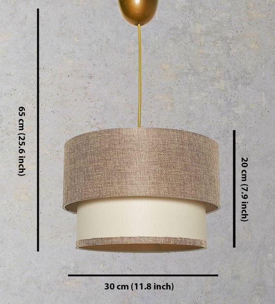 Stropní svítidlo Lefastento 1 (béžová + krémová)