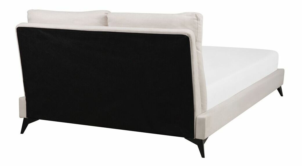 Manželská postel 140 cm MELIA (s roštem) (béžová)