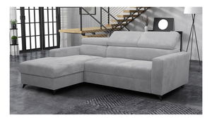 Rohová sedačka Laviosuna Premium (šedá) (s úl. prostorem) (L)