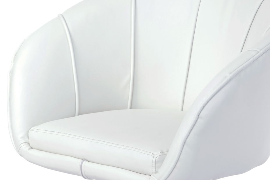 Barová židle HL-107 WT (Bílá + Chromová) *výprodej