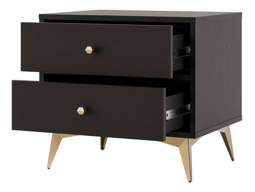 Noční stolek Tokyna (černá)