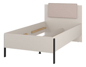 Jednolůžková postel 100 cm Juka (kašmír) (s úložným prostorem)