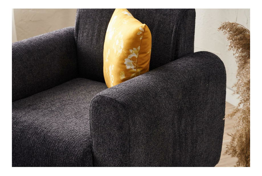 Křeslo Noyalepo C (antracit + ořech)