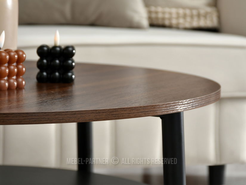 Konferenční stolek Randolf Xl (ořech + černá)