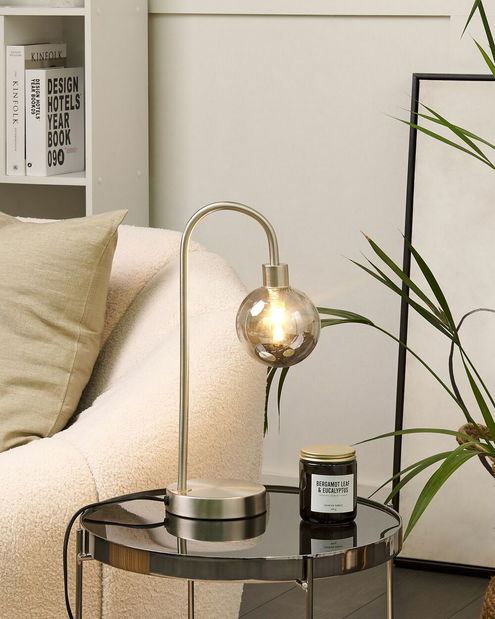 Stolní lampa Rams (stříbrná)