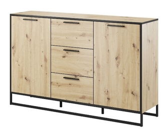 Komoda typ 864 Bryanna (dub artisan + čierna)