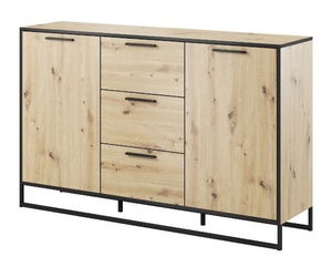 Komoda typ 864 Bryanna (dub artisan + čierna)