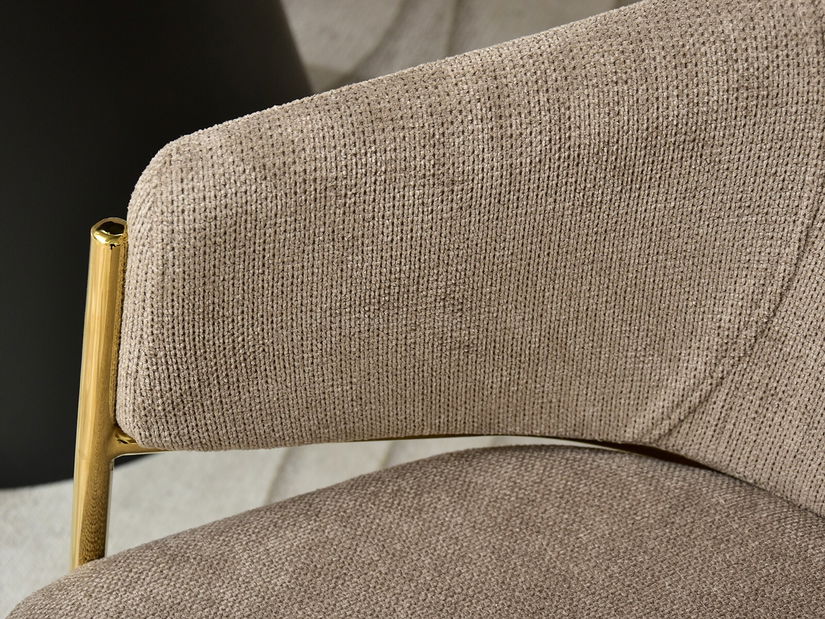 Židle Chad (béžová + zlatá)