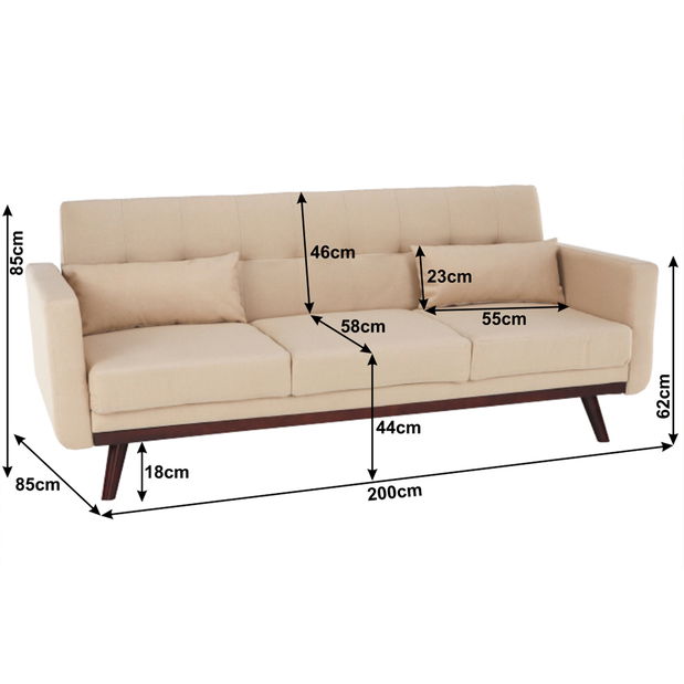 Rozkládací pohovka Alestra (béžová)